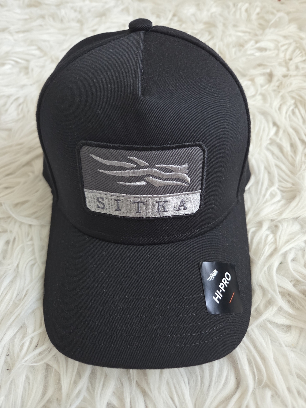 Sitka Hat Crest Patch Hi-Pro SnapBack Black NWT